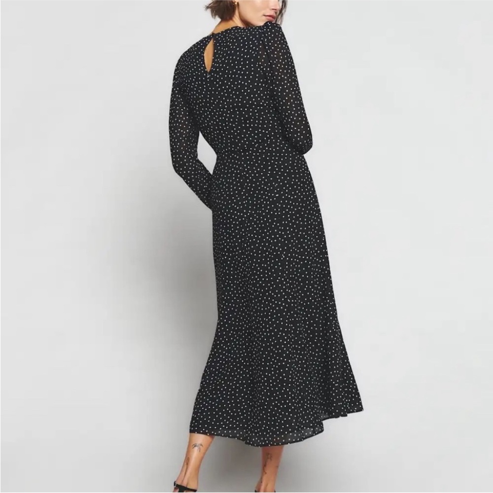 Reformation Black and White Long Sleeve Dress - Picture 2 of 7